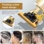 Imagem de Maquininha  Elétrica Masculina Recarregável de Cortar Cabelo e Barbear VINTAGE