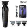 Imagem de Maquininha Kemei KM-2299 Profissional para Aparar Cabelo Barba Peito USB Entrega Rápida