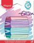 Imagem de Marca texto kit com 4 cores pastéis + glitter maped