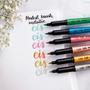 Imagem de Marcador Artístico Brush Metallic com 6 Cores - Cis