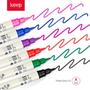 Imagem de Marcador Artístico Dual Brush Com 5 Cores Keep - Mr058