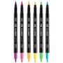 Imagem de Marcador Brush Cis Ponta Pincel Aquarelável Com 6 Unidades Neon  70.9900