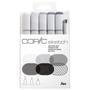 Imagem de Marcador Copic Sketch Grays Estojo 5 Cores com Multiliner