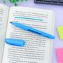 Imagem de Marcador de Texto Masterprint Ponta Chanfrada 12 Uni Azul Neon