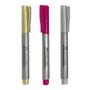 Imagem de Marcador Multiuso Permanente Kit Com 3 Cores - Faber Castell