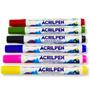 Imagem de Marcador para Tecido Acrilex Acrilpen com 6 Cores - 04416