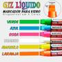 Imagem de Marcador Vidro Plástico Quadro Metal Giz Liquido 6 Unidades Gramp Line