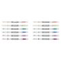 Imagem de Marcadores Apagáveis Amazon Basics Dual Tip - Pacote com 12