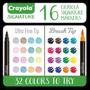 Imagem de Marcadores Crayola Brush & Detail Dual Tip - Conjunto com 16 Marcadores e 32 Cores