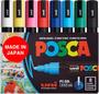 Imagem de Marcadores de pintura Posca 5M Medium com pontas reversíveis, conjunto de 8 peças