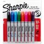 Imagem de Marcadores Permanente Brush Tip com 8 Cores Sharpie 1810703