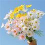 Imagem de Margaridas falsas flores artificiais Decoração de casa flore Arranjo de flores