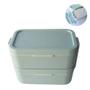 Imagem de Marmita Bento Box Dupla 600 Ml Cada com Talheres