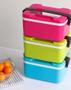 Imagem de Marmita Com 2 Compartimentos Marmitex Lunch Box Duplo Fecho