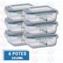 Imagem de Marmita com Divisória p/ Airfryer Microondas Forno 1010ML-6UNI