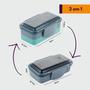 Imagem de marmita Electrolux com divisória escolar com tampa lunchbox - PRETO