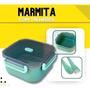 Imagem de Marmita Lancheira Bento Box Pote Grande 1000ml Divisória Micro-ondas Freezer Com Talheres