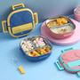 Imagem de Marmita Lancheira Térmica Infantil Bento Talheres 3 Compartimentos - Mundo Thata