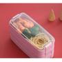Imagem de Marmita Lunch Box 900ml 3 Andares e Talher Serve Microondas
