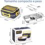 Imagem de Marmita Portátil Elétrica Térmica Automática Carro Lancheira 40w 3 Pratos Tomada Lunch Box 039