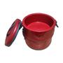 Imagem de Marmita Térmica Organizador 2 divisórias Milão Duplo 1,5 L Vermelho Cód. 1472