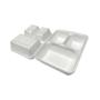 Imagem de Marmitex de Isopor 900ml Retangular sem tampa 3 divisórias com 300 unidades