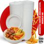 Imagem de Marmitex de Isopor Tranporte Isolante Térmico Entrega Delivery Restaurante N9 Grande C/ 100 Unidades
