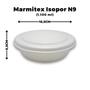 Imagem de Marmitex de Isopor Tranporte Isolante Térmico Entrega Delivery Restaurante N9 Grande C/ 100 Unidades