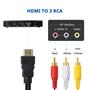 Imagem de Marmoin HDMI para RCA Cable, 1080P 5ft HDMI Macho para 3-RCA Vi