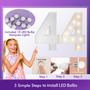 Imagem de Marquee de Números JoyBox - Design de 3 Pés com Luzes para Decoração de Festa