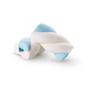 Imagem de Marshmallow Twist Recheado Branco e Azul Maxmallows - 220g