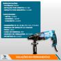 Imagem de Martelete Combinado Furadeira Makita HR2470 SDS 800W 24MM 127V/220V Com ou Sem Maleta Ideal Para Concreto Madeira e Aço