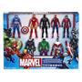 Imagem de Marvel Avengers Action Figures - Homem de Ferro, Hulk, Pantera Negra, Capitão América, Homem-Aranha, Homem-Formiga, Máquina de Guerra & Falcão! (8 Figuras de Ação)