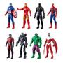 Imagem de Marvel Avengers Action Figures - Homem de Ferro, Hulk, Pantera Negra, Capitão América, Homem-Aranha, Homem-Formiga, Máquina de Guerra & Falcão! (8 Figuras de Ação)