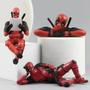 Imagem de Marvel Deadpool 8cm Decoração De Mesa Bonito Engraçado X-man Carro Casa Escritório Figura De Ação