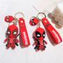 Imagem de Marvel Deadpool Q Versão Bonito Boneca Pingente Anime Figuras Mochila Chaveiro Casal Saco Chaveiro