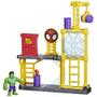 Imagem de Marvel Spidey e seus amigos incríveis Hulk's Smash Yard Brinquedo pré-escolar, Hulk Playset com Torre de Derrubada e Smash Wall, Crianças 3 e Up (Exclusivo da Amazon)