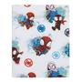 Imagem de Marvel Spidey e sua Amazing Friends Spidey Team Red, White, and Blue 4 Piece Toddler Bed Set - Comforter, Fitted Bottom Sheet, Flat Top Sheet, and Reversible Pillowcase