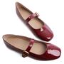 Imagem de Mary Jane Flats TN TANGNEST feminino em couro vermelho tamanho 37 (5)