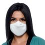 Imagem de Máscara Antiviral e Antibacteriana Bressan Reutilizável Branco 1 Unidade