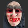 Imagem de Máscara Bruxa Velha Nariguda Banguela Terror Halloween Susto