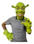 Imagem de Máscara Cabeça Luvas Halloween Festa Sherk Fantasia Látex