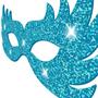 Imagem de Máscara Carnaval Azul em EVA c/ Glitter e Elástico - 01 unid