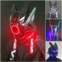 Imagem de Máscara Cyberpunk com Luzes LED Triangulares - Acessório para Cosplay e Festas