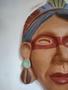 Imagem de Mascara de barro para parede artesanal - Mulher Indigena