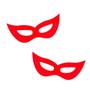 Imagem de Máscara de Carnaval Vermelho Neon - 12 Unidades