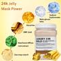 Imagem de Máscara de Gelatina Facial com Ouro 24k Ouhans - 680ml com Pincel