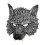 Imagem de Máscara de lobo de Halloween KIHOARL Werewolf Half Face para cosplay