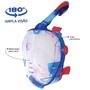 Imagem de Máscara de mergulho full face snorkeling mask pro azul - speedo