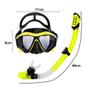 Imagem de Máscara de Mergulho Kit Óculos Antiembaçante Snorkel Respirador Com Válvula à Prova D'água Original